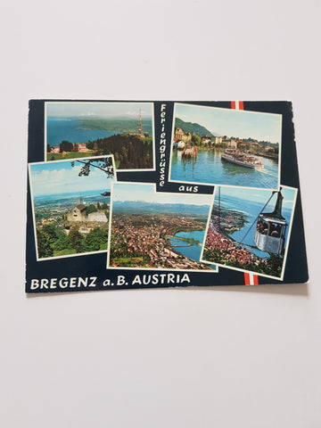 AK Feriengrüße aus Bregenz am Bodensee.