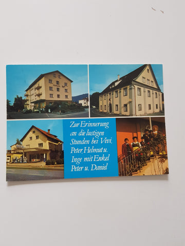 AK Bregenz am Bodensee. Gasthof Lamm u. Pension Vevi Camping Tankstelle.