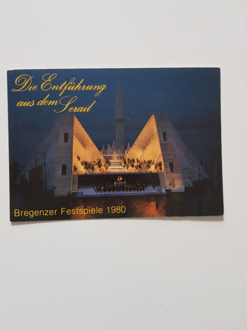 AK Bregenzer Festspiele 1980. Die Entführung aus dem Serail.