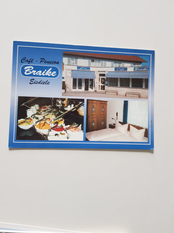 AK Bregenz. Cafe Pension Eisdiele Braike. Wolfgang Bechter. Rummergasse 12.