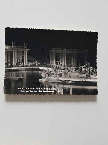 AK Bregenzer Festspiele 1956 Spiel auf dem See der Bettelstudent.