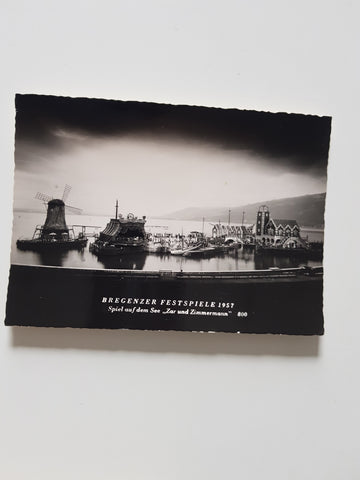 AK Bregenzer Festspiele 1957. Spiel auf dem See. Zar und Zimmermann.