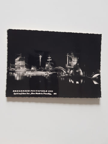 AK Bregenzer Festspiele 1955. Spiel auf dem See. Eine Nacht in Venedig.