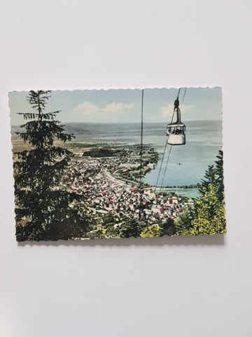 AK Bregenz mit Pfänderbahn.