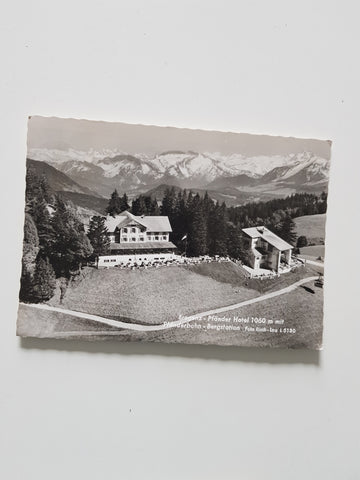 AK Bregenz - Pfänder Hotel. Pfänderbahn - Bergstation.