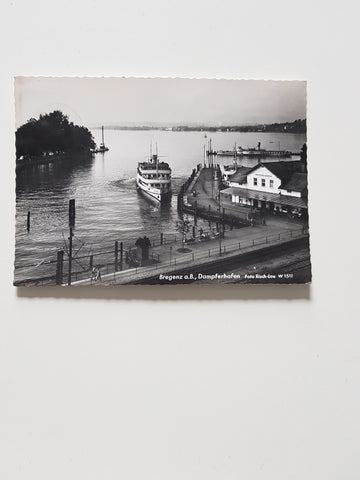 AK Bregenz. Dampferhafen.