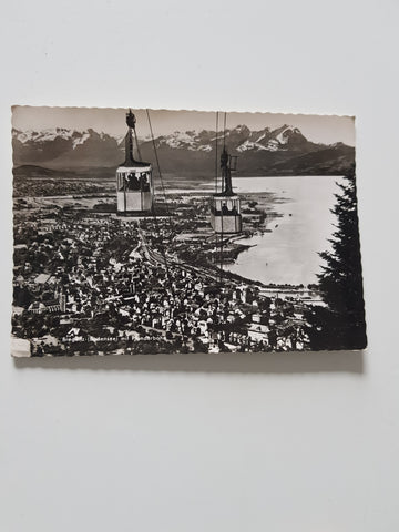 AK Bregenz mit Pfänderbahn.