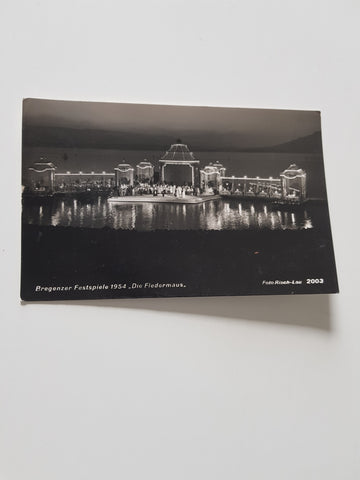 AK Bregenzer Festspiele 1954 Die Fledermaus.