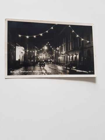 AK Bregenz. Weihnachts-Beleuchtung 1935.
