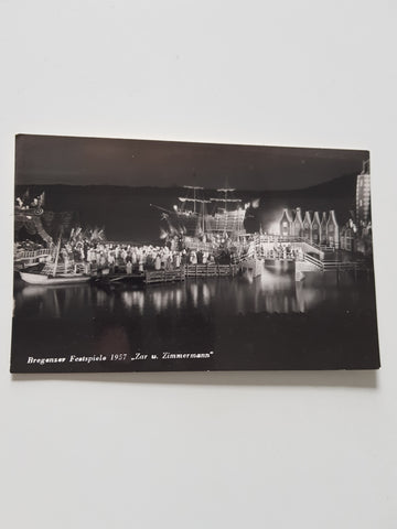 AK Bregenzer Festspiele 1957. Zar und Zimmermann.