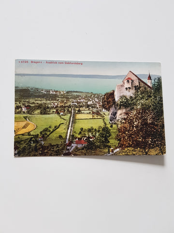 AK Bregenz - Ausblick vom Gebhardsberg.