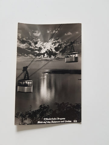 AK Pfänderbahn Bregenz. Blick auf den Bodensee und Lindau.