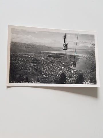AK Bregenz mit Pfänderbahn.
