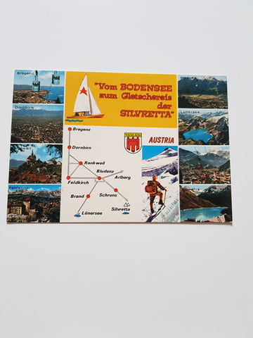 AK Vom Bodensee zum Gletschereis der Silvretta.