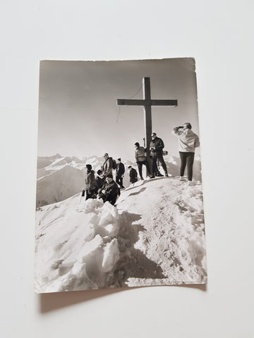 AK Walmendingerhorn. Mittelberg Kleinwalsertal. Gipfelkreuz.