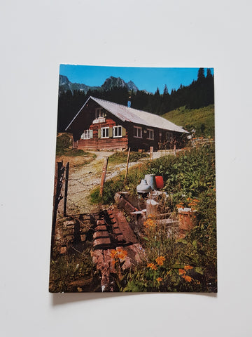 AK Bärgunt Hütte mit Ölberg...