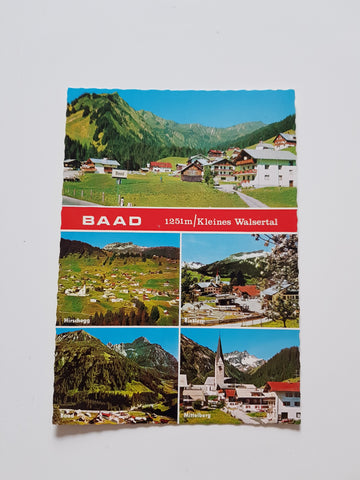 AK Baad. Kleines Walsertal.