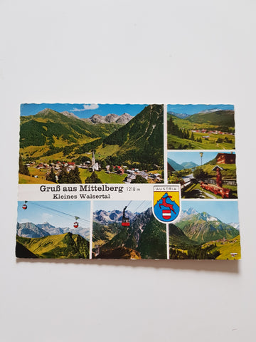 AK Gruß aus Mittelberg. Kleinwalsertal.