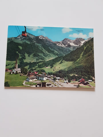 AK Mittelberg. Kleinwalsertal mit Walmendingerhornbahn.