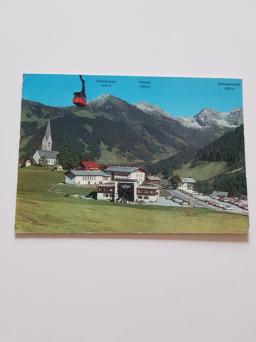 AK Mittelberg. Kleinwalsertal mit Walmendingerhornbahn.