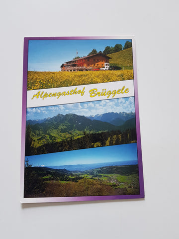 AK Alberschwende. Alpengasthof Brüggele. Fam. Oberhauser-Gmeiner.