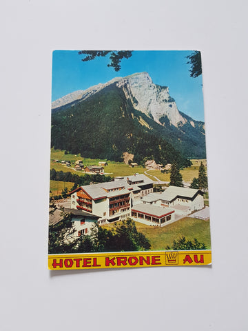 AK Au im Bregenzerwald. Hotel Krone. Fam. Walter Lingg.