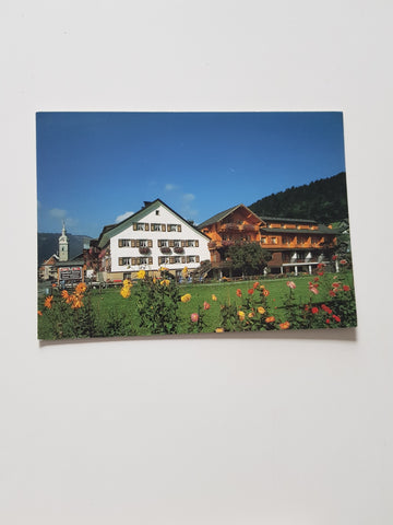 AK Bezau. Gasthof Sonne. Familie Meusburger.