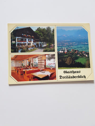 AK Oberbildstein. Gasthaus Dreiländerblick. Fam. Gunz.