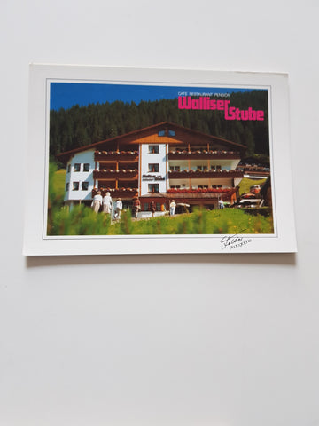 AK Damüls. Cafe Restaurant Pension Walliser Stube.