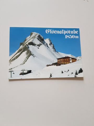 AK Damüls. Berggasthaus Elsenalpstube. Besitzer: Gilbert Wohlwend.
