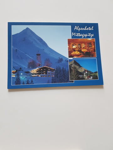 AK Damüls. Alpenhotel Mittagspitze. Familie Madlener.