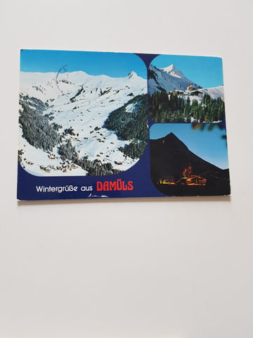 AK Wintergrüße aus Damüls.