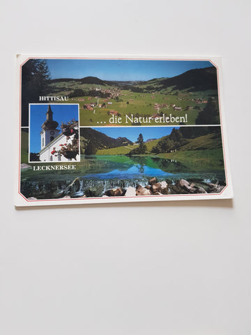 AK Hittisau mit Wandergebiet Lecknersee.