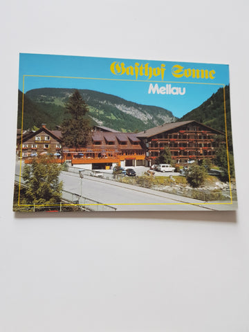 AK Mellau. Gasthof Sonne. Familie Bischofberger.