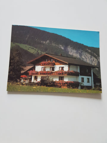 AK Mellau 363. Haus Arnika. Familie Felder Siegfried u. Christine.