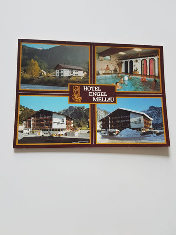 AK Mellau. Hotel Engel. Fam. Rogelböck.
