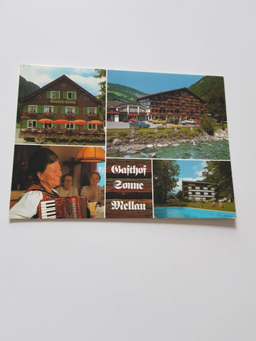 AK Mellau. Gasthof Sonne. Familie Bischofberger.