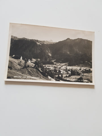 AK Mellau mit Mittagspitze.