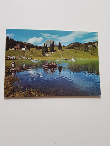 AK Schröcken-Körbersee mit Hotel Körbersee und Widderstein.