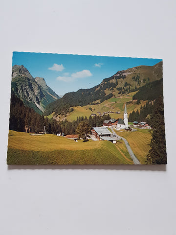 AK Schröcken mit Künzelspitze.