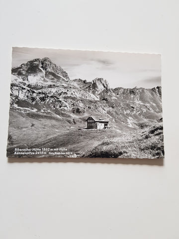 AK Biberacher Hütte mit Hohe Künzelspitze.