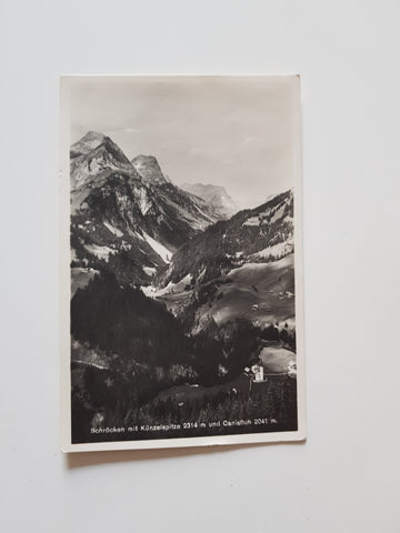 AK Schröcken mit Künzelspitze.