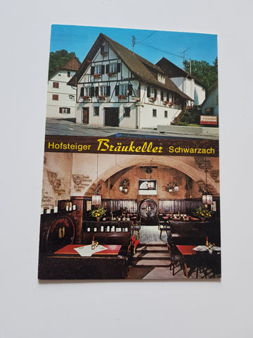 AK Schwarzach. Gasthof u. Pension Hofsteiger Bräukeller. Bes. Fam. Schertler.
