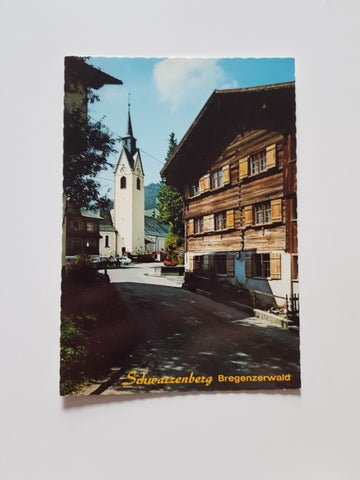 AK Schwarzenberg. Altes Bregenzerwälderhaus.