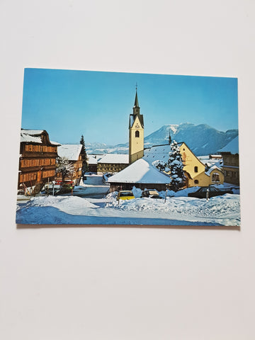AK Dorfplatz in Schwarzenberg.