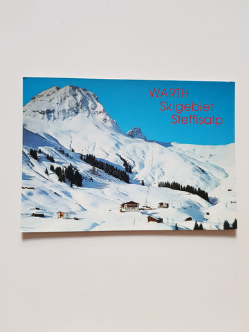 AK Warth. Skigebiet Steffisalpe.