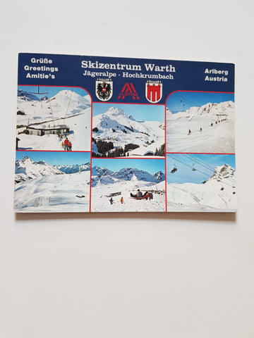 AK Skizentrum Warth. Jägeralpe - Hochkrumbach.