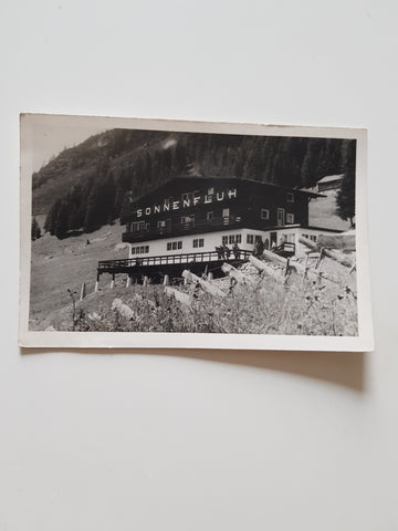 AK Sonnenfluh. Berghotel. Gehren. Warth am Arlberg. Alfons Strolz.