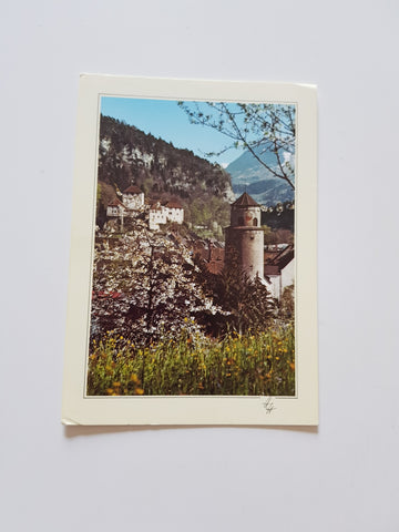 AK Feldkirch. Schattenburg und Katzenturm.