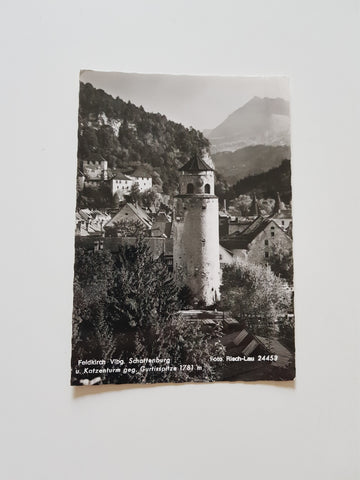 AK Feldkirch mit Schattenburg und Katzenturm.